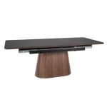 Raztegljiva jedilna miza MONAKO je elegantna in moderna miza. Miza ima funkcijo raztezanja. Lahko jo imaste zloženo ali jo raztegnete do dolžine 200 cm. Miza