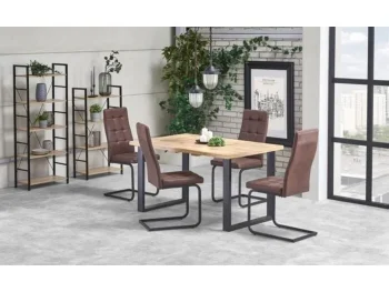 Raztegljiva miza MOVE je kakovostna, stabilna jedilna miza, ki se podaljša za 50 cm. Dimenzije: - D: 135/185 x G: 85 x V: 74 cm Material: - Laminirana