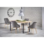 Raztegljiva miza MOVE2 je kakovostna, stabilna jedilna miza, ki se podaljša za 50 cm. Dimenzije:  - D: 160/210 x G: 90 x V: 74 cm Material: - Laminirana