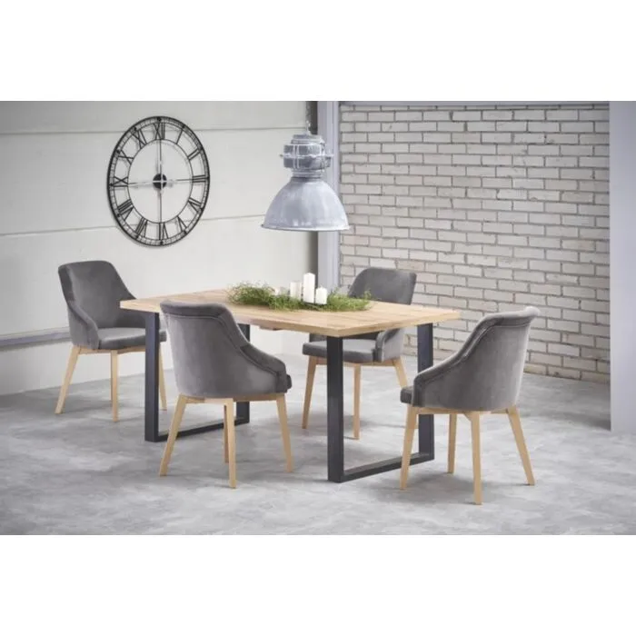 Raztegljiva miza MOVE2 je kakovostna, stabilna jedilna miza, ki se podaljša za 50 cm. Dimenzije:  - D: 160/210 x G: 90 x V: 74 cm Material: - Laminirana