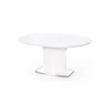 Raztegljiva jedilna miza RICO je kakovostna in elegantna. V raztegnjeni poziciji lahko za mizo sedi osem ali več oseb. Dimenzije: - D: 120/160 x G: 120 x