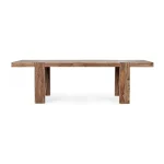 Raztegljiva jedilna miza SUNDERLAND 175-265X90 je narejena iz lesa in ima naravno končno oblogo. Ima dva nastavka za jo podaljšati po 45 cm. Material: - Les
