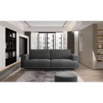 Trosed ELIZABET z merami 250 cm x 95 cm x 90 cm je kos pohištva, ki se bo podal v vsak dnevni prostor. Vse to zahvaljujoč nežnim oblikam, elegantnim