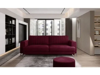 Trosed ELIZABET z merami 250 cm x 95 cm x 90 cm je kos pohištva, ki se bo podal v vsak dnevni prostor. Vse to zahvaljujoč nežnim oblikam, elegantnim