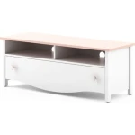 TV komoda BELLA je primerna za vsako dnevno sobo. Je nežnega, a elegantnega izgleda. Čiste linije in sodobna barvna kombinacija omogočata enostavno