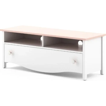 TV komoda BELLA je primerna za vsako dnevno sobo. Je nežnega, a elegantnega izgleda. Čiste linije in sodobna barvna kombinacija omogočata enostavno
