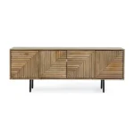 TV regal 4A DARSEY je narejen iz MDF-ja in ima kovinske noge. Struktura je iz lesa, predal ima v vratih. Material: - MDF - Kovinske noge - Les Barva: - Črne