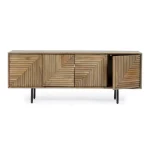 TV regal 4A DARSEY je narejen iz MDF-ja in ima kovinske noge. Struktura je iz lesa, predal ima v vratih. Material: - MDF - Kovinske noge - Les Barva: - Črne
