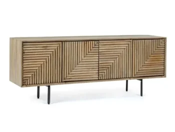TV regal 4A DARSEY je narejen iz MDF-ja in ima kovinske noge. Struktura je iz lesa, predal ima v vratih. Material: - MDF - Kovinske noge - Les Barva: - Črne