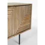 TV regal 4A DARSEY je narejen iz MDF-ja in ima kovinske noge. Struktura je iz lesa, predal ima v vratih. Material: - MDF - Kovinske noge - Les Barva: - Črne