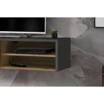 TV regal ALAS je narejen iz kvalitetne laminirane plošče. Je modernega dizajna in prefinjenega izgleda. Zaradi svoje praktičnosti in minimalističnega