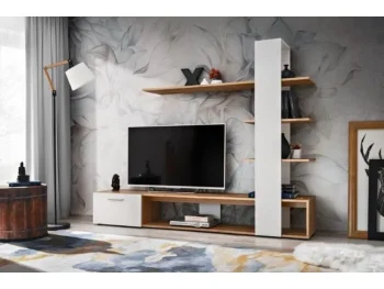 TV regal CEO je praktičen in moderen regal, primeren za vsak dom. Zaradi svojih dveh različnih kombinacij barv se bo odlično prilegal h ostalemu pohištvu.