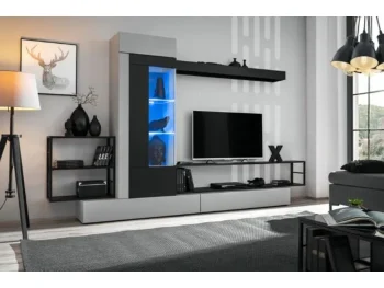 TV regal EBEL je narejen iz kvalitetne laminirane plošče s kovinskim okvirjem. TV regal EBEL je moderen in eleganten dizajn dnevnega regala. V kompletu