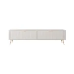 TV regal LILJA - 163, je eleganten kos pohištva, ki popestri vaš prostor s svojim luksuznim dizajnom. Narejen je iz kakovostnih materialov v barvi beige.