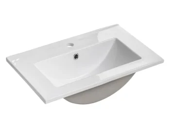 Vgradni kopalniški umivalnik FONTANA 50D je narejen iz bele keramike in se lepo poda v vsakršno kopalnico. Dimenzije: - D: 52 x G: 40 x V: 17 cm