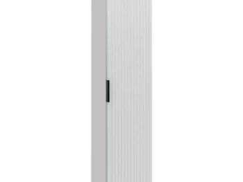 Visoka omarica PIJA 35D v beli barvi. Narejena je iz laminirane plošče debeline 16 mm. Vsebuje mehko zapiranje. Barva: - Bela Materijal: - Laminirana