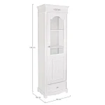 Vitrina BLANC 1A-1C H170 je eleganten kos pohištva, ki popestri vaš prostor. Njen poseben dizajn vas bo navdušil, saj prinese vašemu prostoru eleganco in