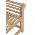 Vrtna klop VERADERO je narejena iz tikovega lesa. Material: - Tikov les Barva: - Natur Dimenzije: širina: 150cm globina: 63cm višina: 104cm višina: 451cm