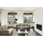 Vrtni dvosed FORTALEZA je narejen iz ratana in lesenega okvirja. Blazine imajo snemljivo prevleko (55% bombaž, 45% poliester), kar omogoča lažje