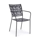 Vrtni stol KELSI antracit je narejen iz kovine z mat zaključkom. Je eleganten a hkrati preprost vrtni stol, ki bo dal vaši okolici poseben čar. Material: -