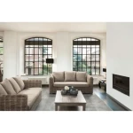 Vrtni trosed FORTALEZA je narejen iz ratana in lesenega okvirja. Blazine imajo snemljivo prevleko (55% bombaž, 45% poliester), kar omogoča lažje