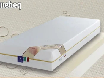 Vzmetnica QUEBEQ Italijanskega proizvajalca vzmetnic, je narejena iz Viscofoama debeline 7 cm in polilattexa debeline 13 cm. Gostota jedra je 55kg/m3.