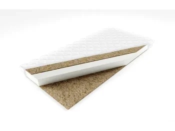 Vzmetnica SAHA je na obeh straneh obložena s kokosovo ploščo debeline 1 cm, vmes pa je 8 cm visoka pena. Prevleka je pralna.  Višina vzmetnice je 12 cm.