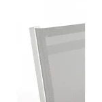 Zložljivi vrtni stol ELIN LH30 bela je narejen iz aluminija in je prašno barvan (poliester). Hrbet in sedež sta iz tekstila. Material: - Aluminij - Tekstil