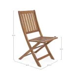 Vrtni stol MALI PIEGH je narejen iz lesa z oljnim premazom. Stol je zložljiv. Material: - Les Barva: - Akacijev les Dimenzije: širina: 47,5 cm globina: 60 cm