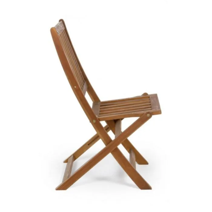 Zložljivi vrtni stol MALI PIEGH rjava Vrtni stol MALI PIEGH je narejen iz lesa z oljnim premazom. Stol je zložljiv. Material: - Les Barva: - Akacijev les Dimenzije: širina: 47,5 cm globina: 60 cm