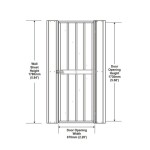 DODATKI ZA KOVINSKE HIŠKE GLOBEL KOMPLET VRAT 1 ANTRACIT 178 X 67 CM (HD178E) – predstavitvena slika