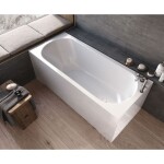 KOPALNA KAD KOTNA KOLPA SAN BETTY 180X80 BELA ZA VZIDAVO – predstavitvena slika