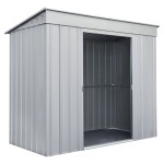 KOVINSKA VRTNA HIŠKA GLOBEL SKILLION 84 SREBRNA Š242 X G124 X V199 – predstavitvena slika