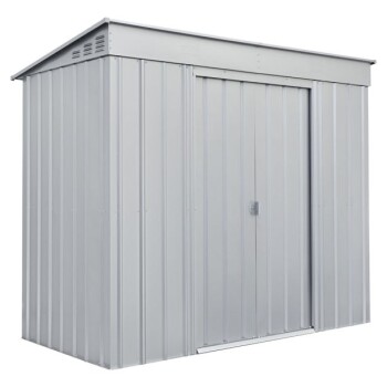 KOVINSKA VRTNA HIŠKA GLOBEL SKILLION 84 SREBRNA Š242 X G124 X V199