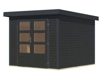 LESENA VRTNA HIŠKA KARIBU JUPITER 3.5 C 242X242X211 ANTRACIT