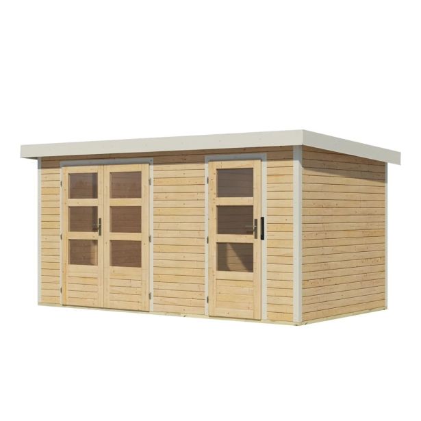 LESENA VRTNA HIŠKA KARIBU MERKUR A NARAVNI 404X217X211 LESENA VRTNA HIŠKA KARIBU MERKUR A NARAVNI 404X217X211