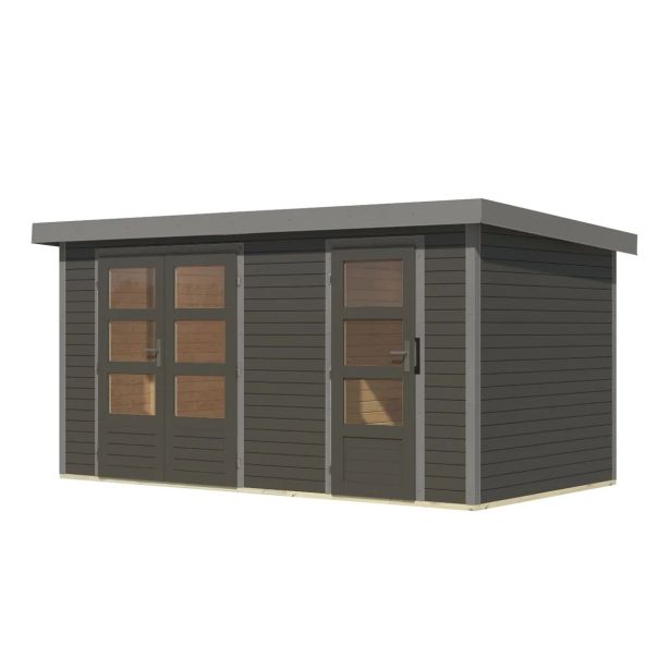 LESENA VRTNA HIŠKA KARIBU MERKUR B TERRA SIVA 404X217X211 LESENA VRTNA HIŠKA KARIBU MERKUR B TERRA SIVA 404X217X211