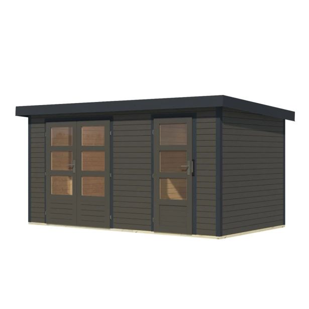 LESENA VRTNA HIŠKA KARIBU MERKUR B TERRA SIVA 404X217X211 LESENA VRTNA HIŠKA KARIBU MERKUR B TERRA SIVA 404X217X211