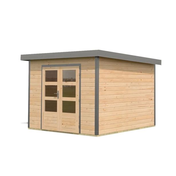 LESENA VRTNA HIŠKA KARIBU PLUTO 6 A NARAVNA 271X271X219 LESENA VRTNA HIŠKA KARIBU PLUTO 6 A NARAVNA 271X271X219