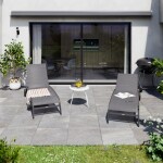 LEŽALNIK IZ TEKSTILENA NATERIAL LYRA II S KOLESI ANTRACIT ALU, TEKSTILEN – predstavitvena slika