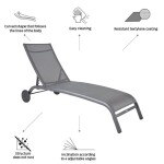 LEŽALNIK IZ TEKSTILENA NATERIAL LYRA II S KOLESI ANTRACIT ALU, TEKSTILEN – predstavitvena slika