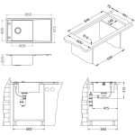 NERJAVNO POMIVALNO KORITO ALVEUS STRICTO 20 860X472 MM – predstavitvena slika