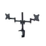 NOSILEC ZA MONITOR NEOMOUNTS GIBLJIVI NOSILEC ZA 2 MONITORJA* 10-27", 8 KG, FPMA-D1330DBLACK – predstavitvena slika