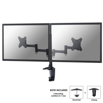 NOSILEC ZA MONITOR NEOMOUNTS GIBLJIVI NOSILEC ZA 2 MONITORJA* 10-27", 8 KG, FPMA-D1330DBLACK