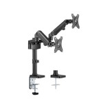 NOSILEC ZA MONITOR NEOMOUNTS GIBLJIVI NOSILEC ZA 2 MONITORJA 17-27" 7KG, DS70-750BL2 – predstavitvena slika