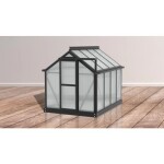 POLIKARBONATNI RASTLINJAK VITAVIA MINI MERLIN HKP4MM ČRN – predstavitvena slika