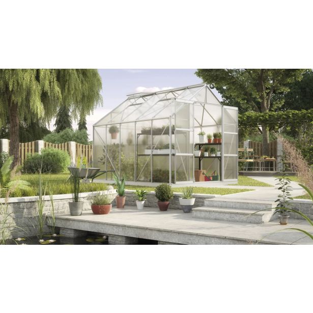 POLIKARBONATNI RASTLINJAK VITAVIA URAN 8300 HKP 6 MM ALUMINIJ 246X257X321