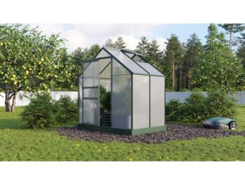 RASTLINJAK, VOLTE PLOŠČE VITAVIA PLANET 2500 HKP 6MM, 1,95X1,31M SMARAGDNA - RASTLINJAK+ OKVIR ZA TEMELJ