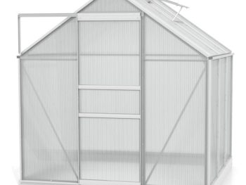 RASTLINJAK, VOLTE PLOŠČE VITAVIA PLANET 3800 HKP 6MM, 1,95X1,95M ALU -RASTLINJAK+ OKVIR ZA TEMELJ
