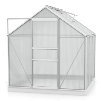 RASTLINJAK, VOLTE PLOŠČE VITAVIA PLANET 3800 HKP 6MM, 1,95X1,95M ALU -RASTLINJAK+ OKVIR ZA TEMELJ